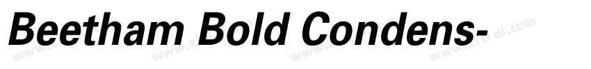Beetham Bold Condens字体转换